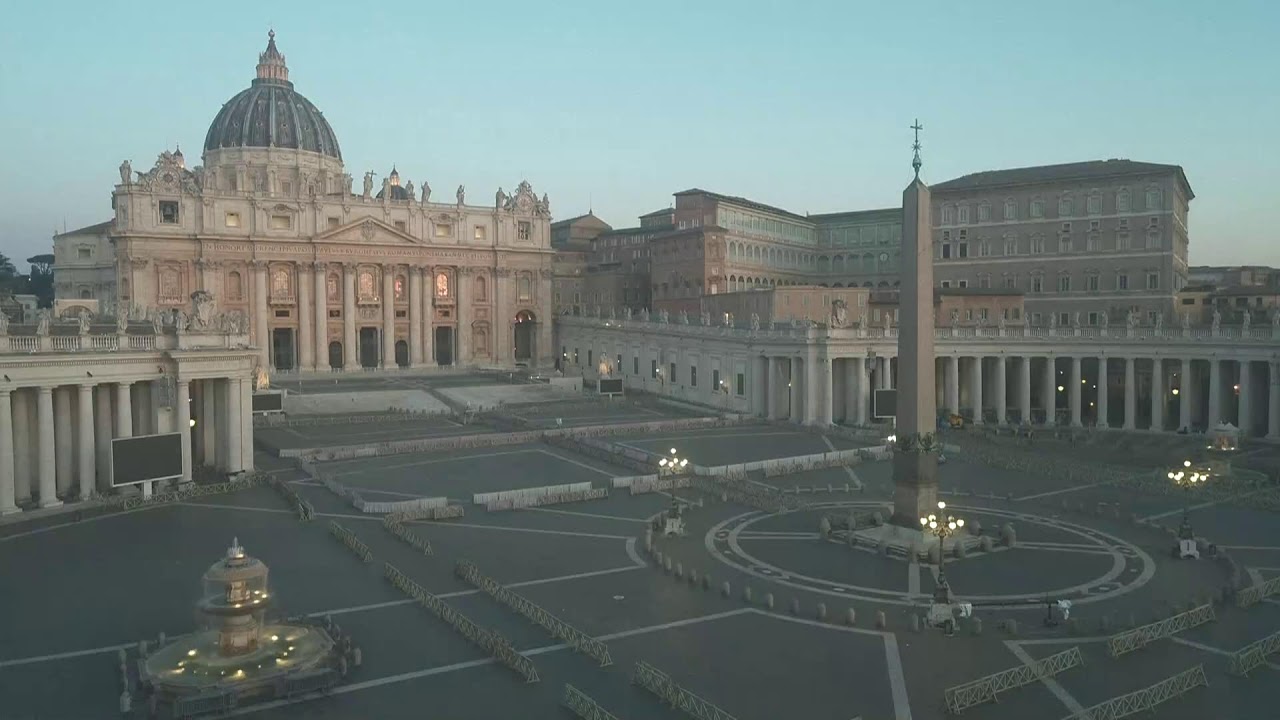 LIVE: View of St. Peter's Square ahead of the conclave