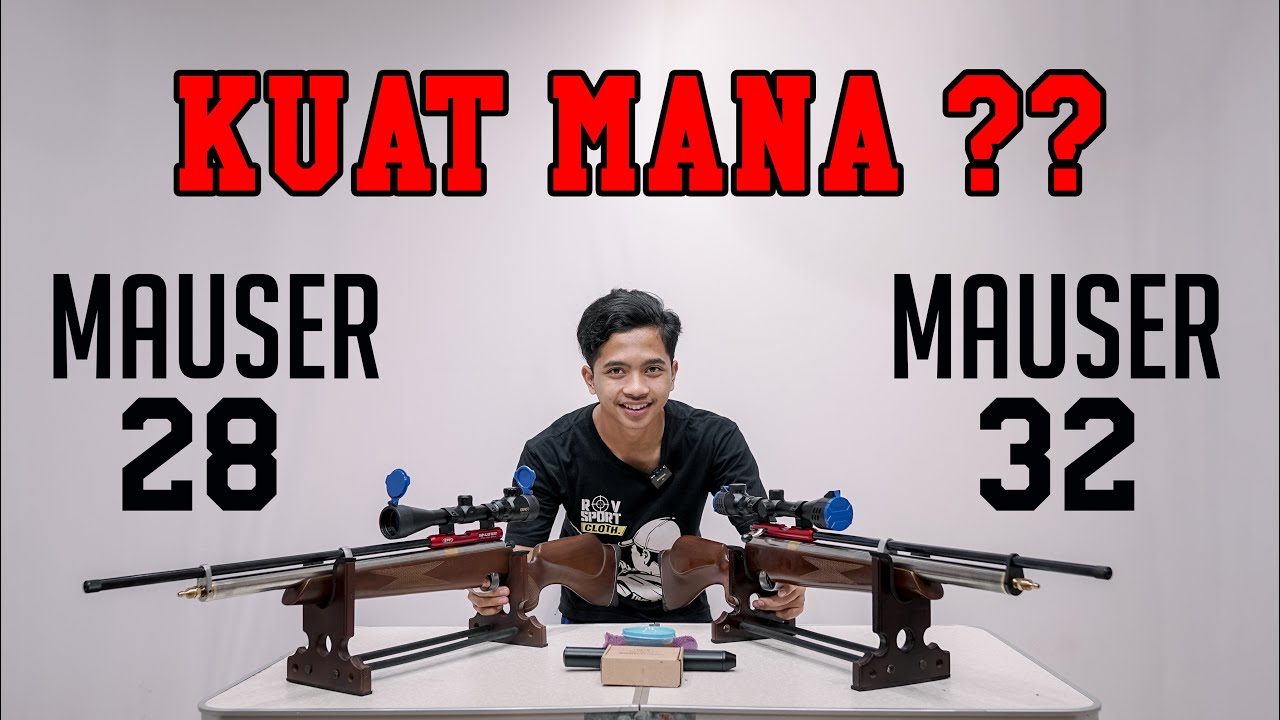[ EKSPERIMEN ] ADU KUAT DAN IRIT  ANTARA SENAPAN MAUSER OD 32 DAN MAUSER OD 28 ENDINGNYA GILAKK!!!