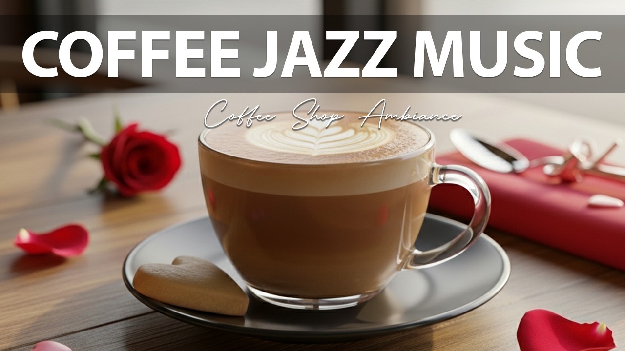 Coffee Jazz Music ☕Coffee Shop Ambiance Bossa Nova for Relaxation, Spring Café Vibes & Study.
