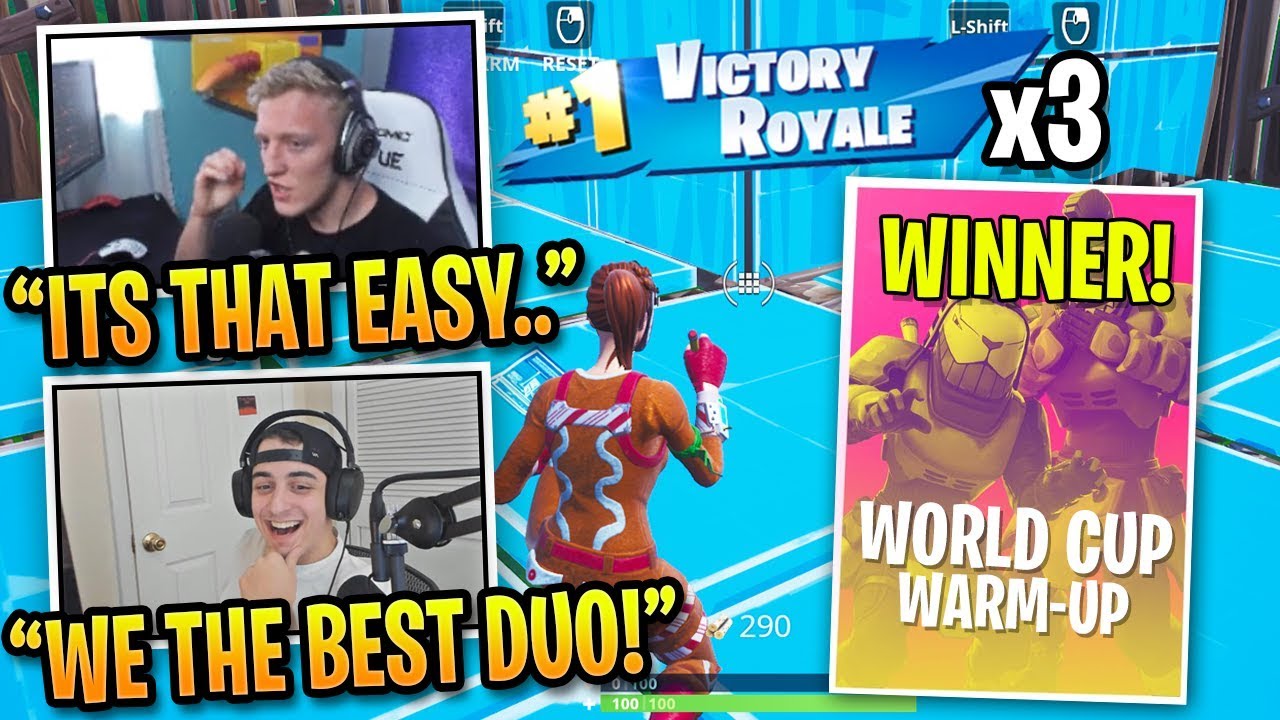 Tfue & Cloak Win 3 Games in World Cup Warm Up FINALS!