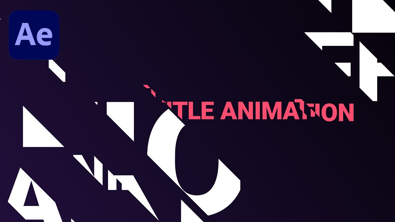 Title Animation based on TEXT ONLY | After Effects Tutorial