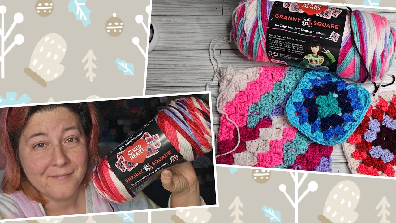 Red Heart Granny Square Yarn
