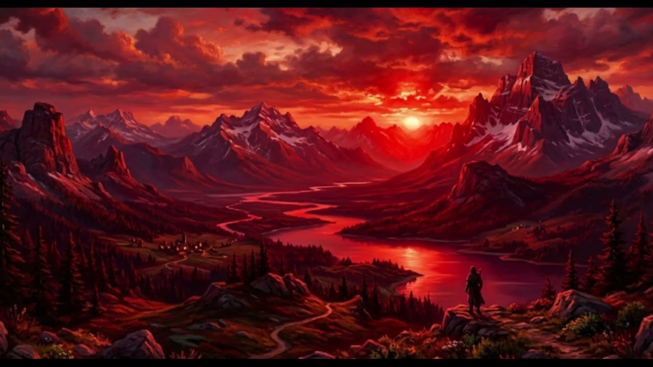 MusicDigit - Sky bound in Crimson Light