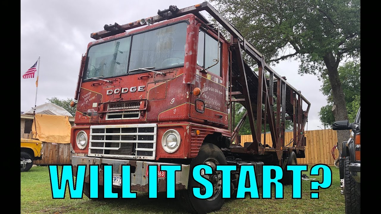 Заведётся ли он? Завожу двигатель Big-Cam 3 в моём Dodge L1000 Cabover 1971 года впервые за 25+ лет!
