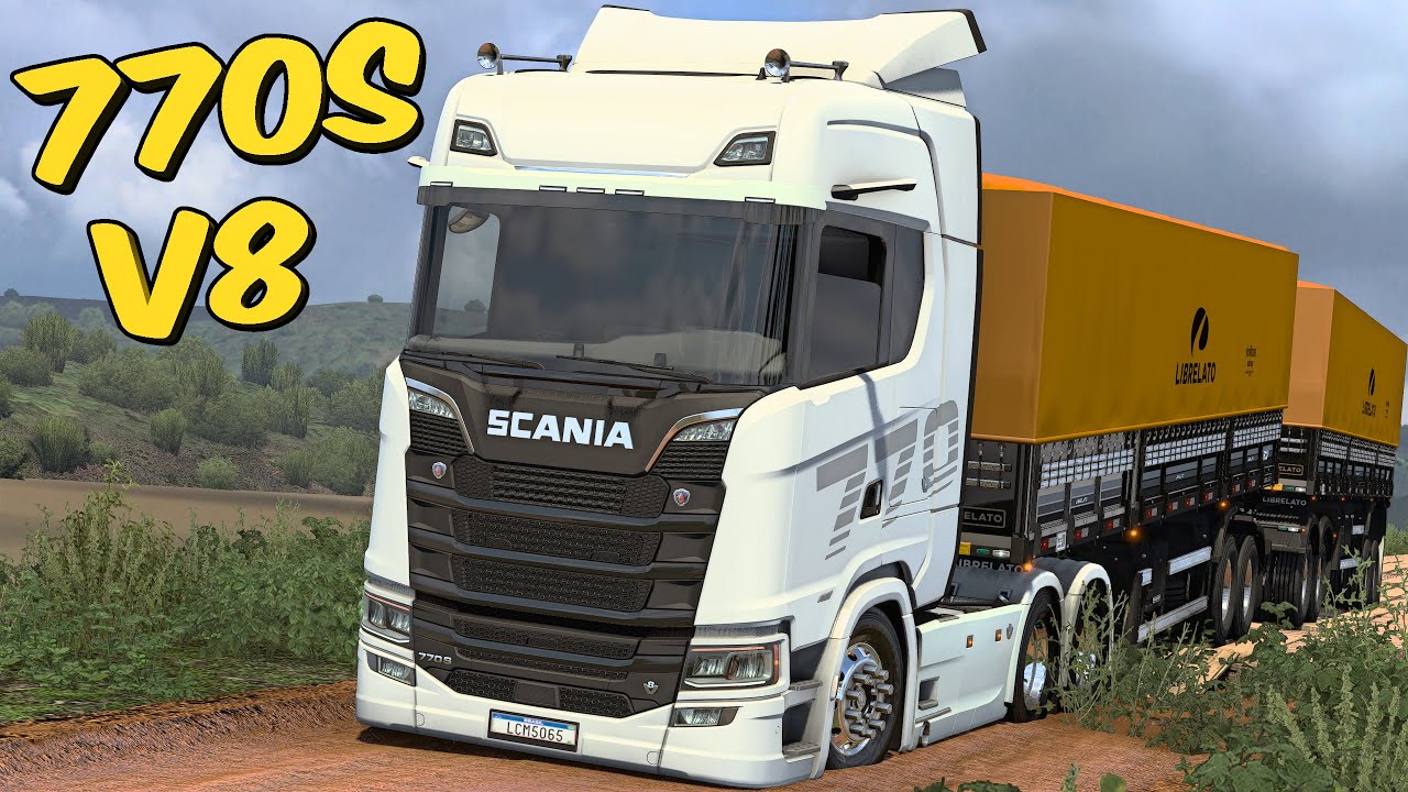 TESTANDO A POTÊNCIA DA NOVA 770S V8 NO RODO TREM - ETS 2 MODS BR