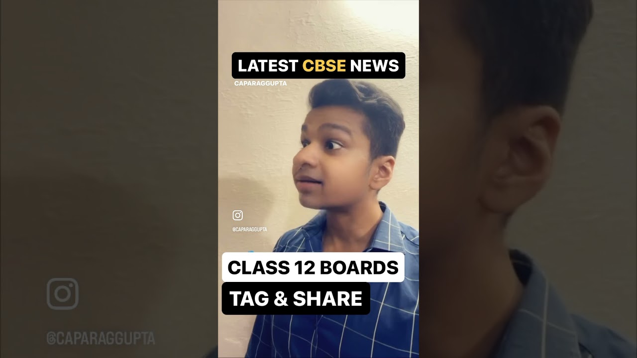 Latest CBSE News | Class 12 Boards 2024 | CA Parag Gupta #shorts