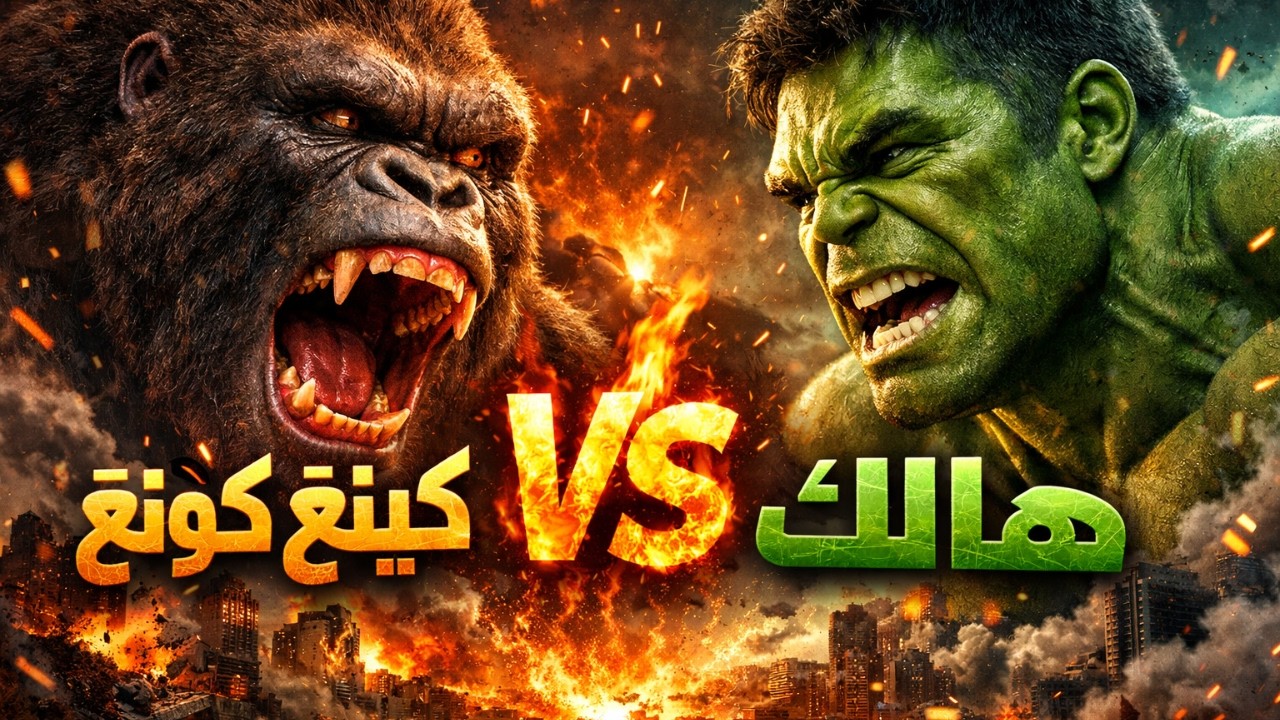 معركة كينغ كونغ ضد هالك 😱 من سيفوز في القتال الأسطوري؟