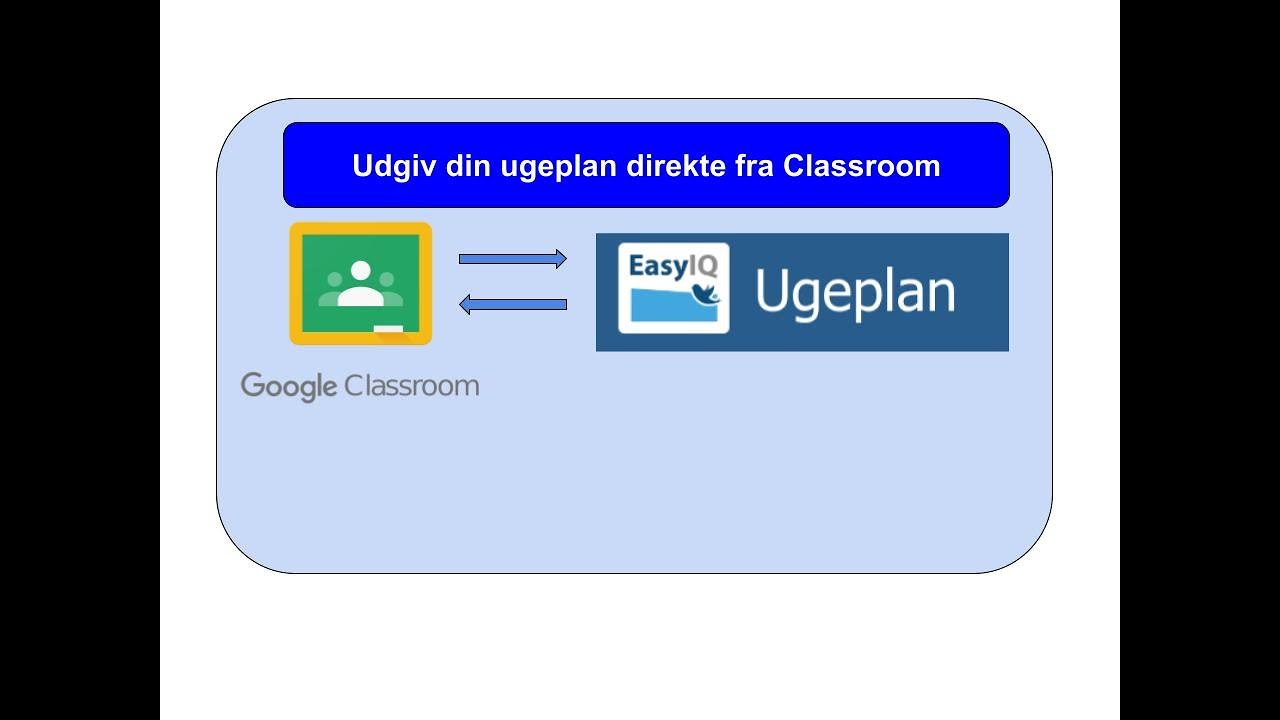 Sådan kan du udgive din EasyIQ-ugeplan direkte fra Classroom