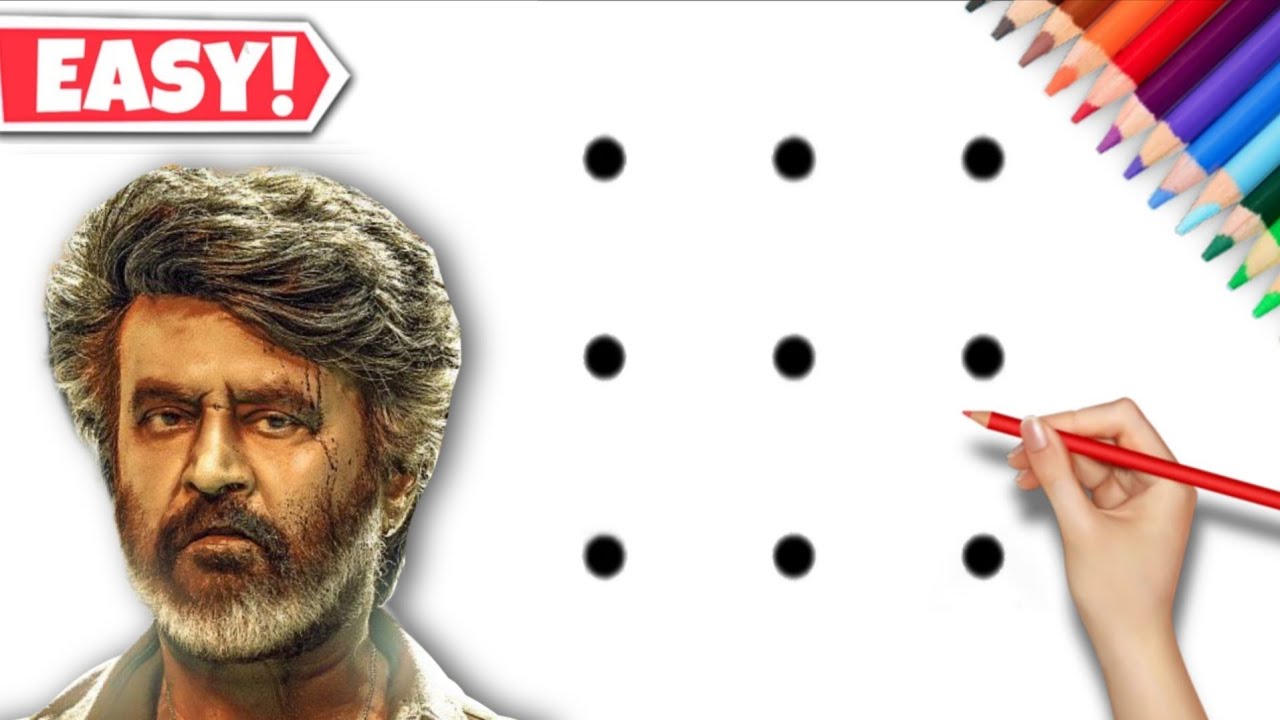 Coolie Rajnikanth Drawing | How to draw Rajnikanth