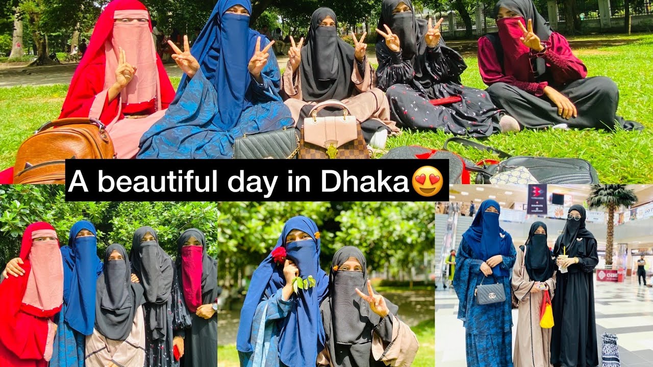 আমার সাথে আমার বেস্ট ফ্রেন্ডের ঢাকায় প্রথম দিন।😍♥️ #niqabivloggertamanna