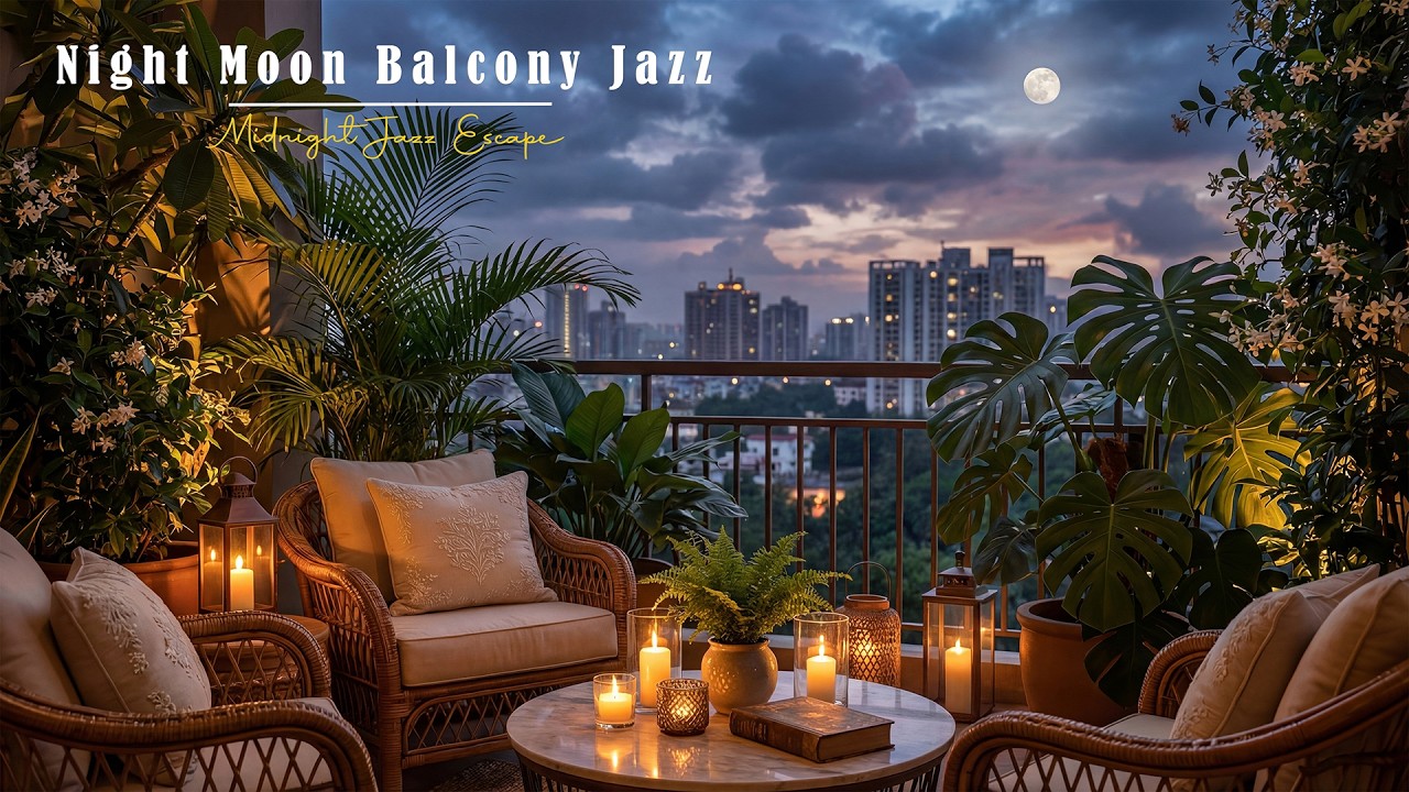 Cozy Penthouse Night Jazz ✨ Soft Ambience & Smooth Relaxing Jazz for Relaxation, Reading and Sleep
