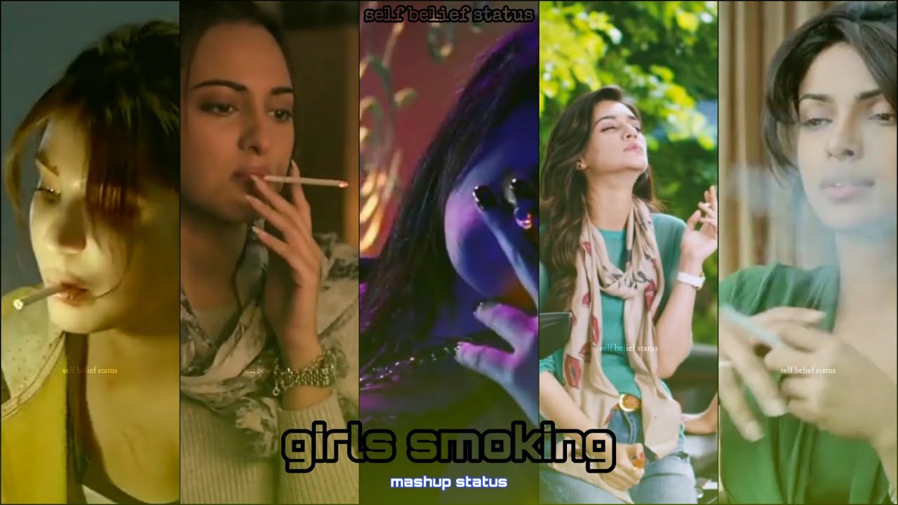 🚬 Girls Smoking Mashup Whatsapp | Smoking Cigarette Status Bollywood Actress Whatsapp Status 🚬