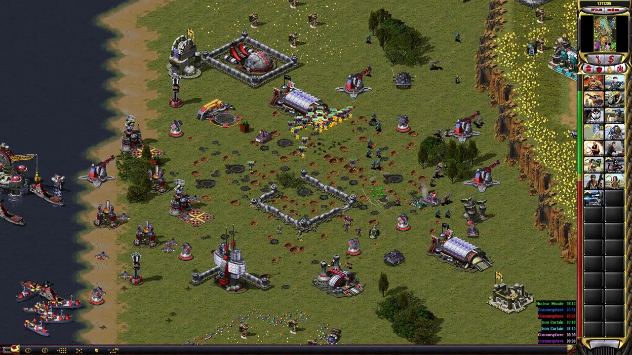 Yuri's Revenge | 1 VS 7 Random Skirmish (Super Weapon) | Pretty woman v17.0 by AP