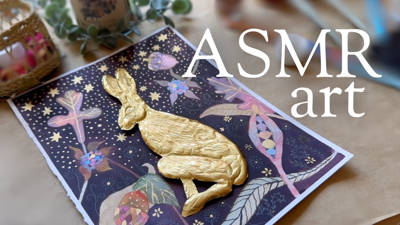 ASMR✨ II Aluminum Embossing & Watercolors - No talking.