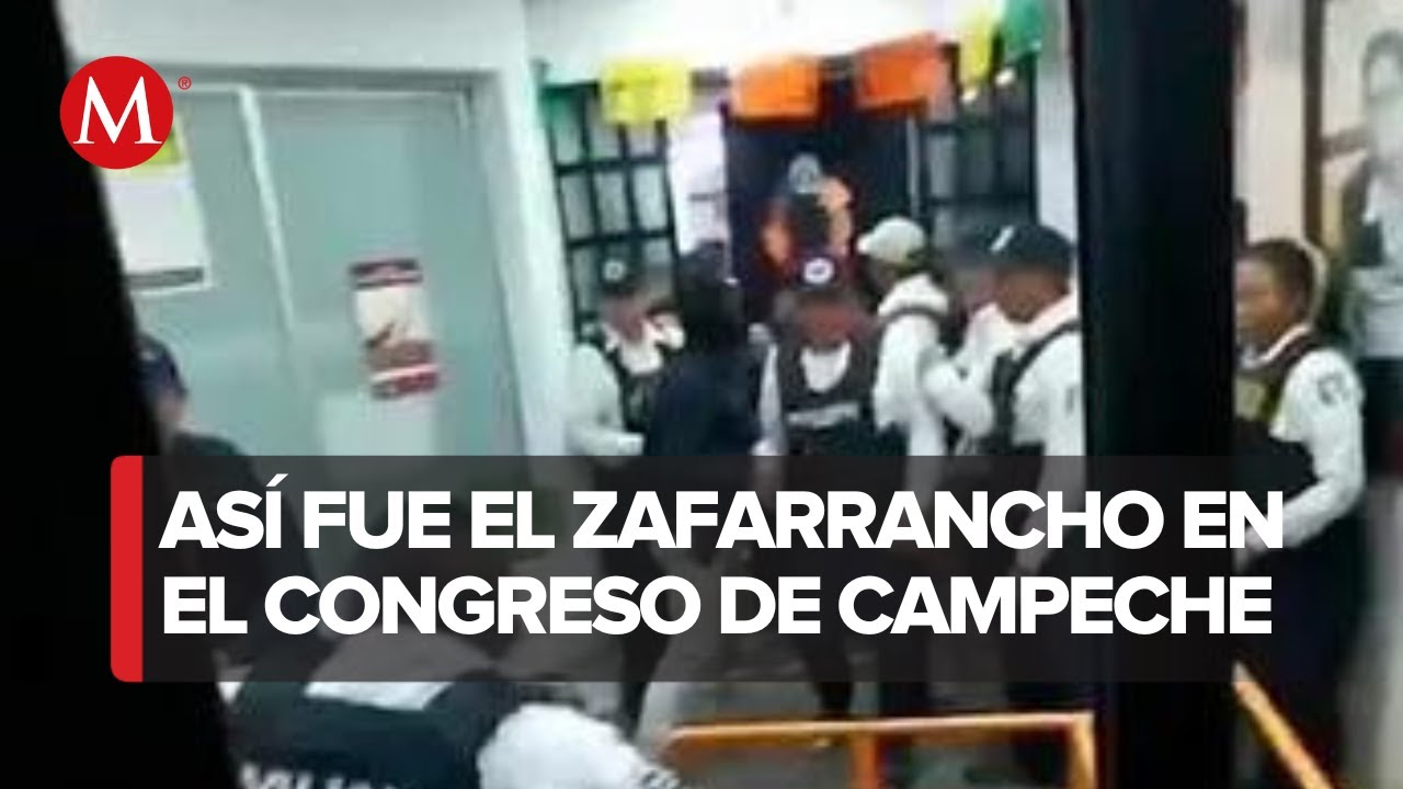 Detienen a más de 20 tras pelea de diputados morenistas en Campeche