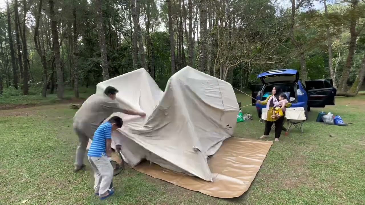 NATUREHIKE AIR TENT 12X SET UP