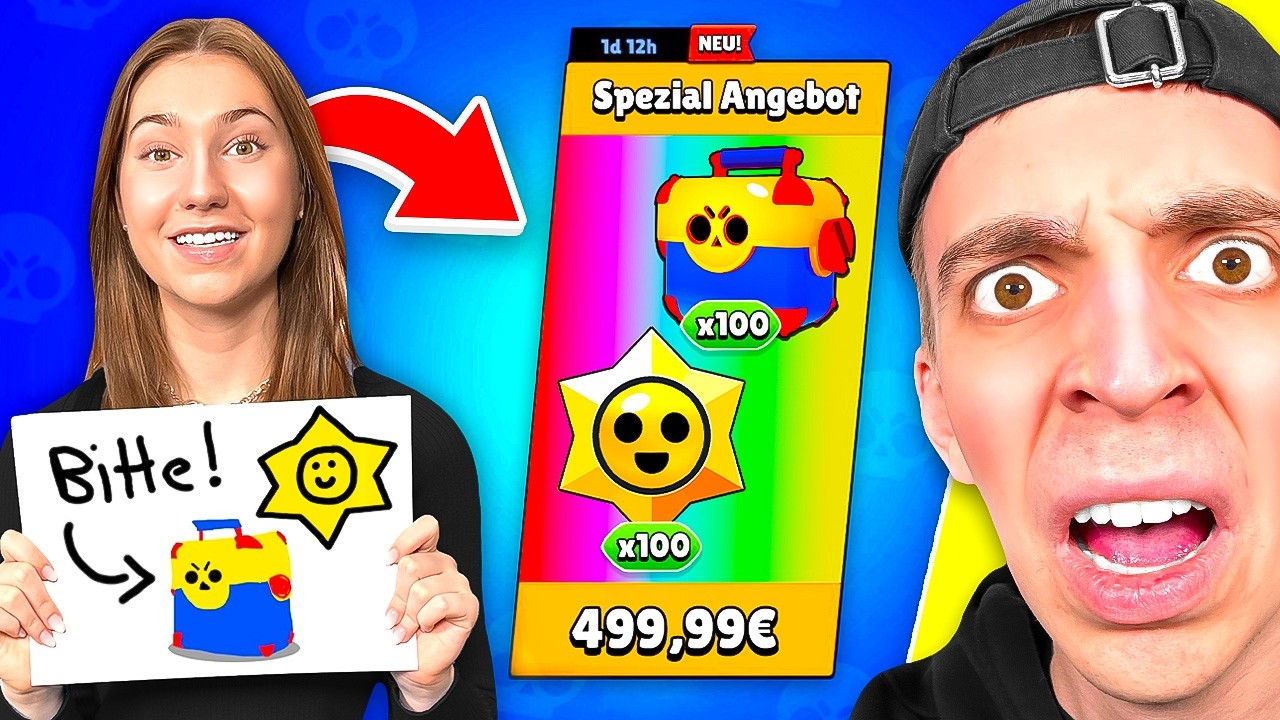 Ich kaufe ALLES was meine FREUNDIN ZEICHNET in Brawl Stars! *ESKALIERT* 😲
