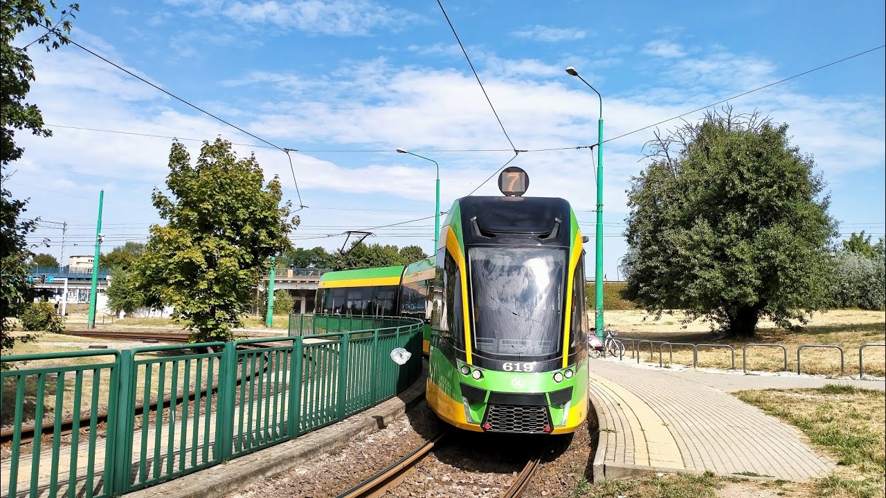 MPK Poznań Linia 7 kierunek Ogrody(trasa nieaktualna).Moderus Gamma LF 02 AC.