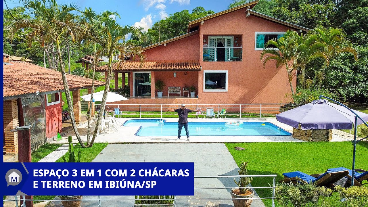 #225 -  Chácara 3 em 1 com total de 5470m², 2 casas e 1 terreno, todos com escritura. Ibiúna–SP