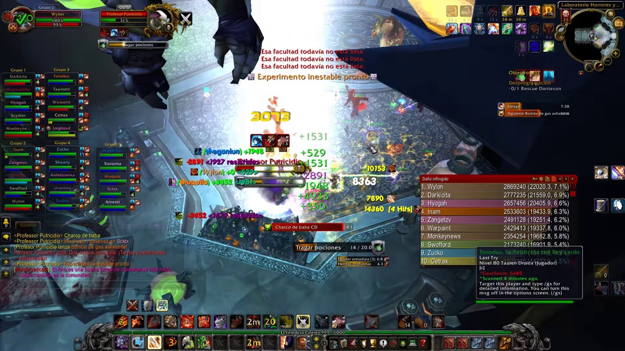 Warrior Fury 20K Dps - Profesor Putricidio Guild Last Try