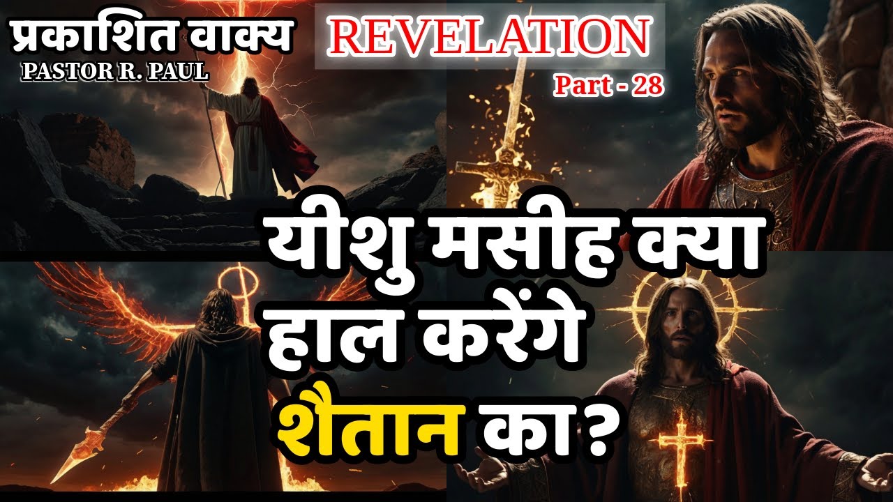 शैतान का यीशु मसीह क्या हाल करेंगे/REVELATION-HINDI R PAUL 28 JESUS INDIA TV