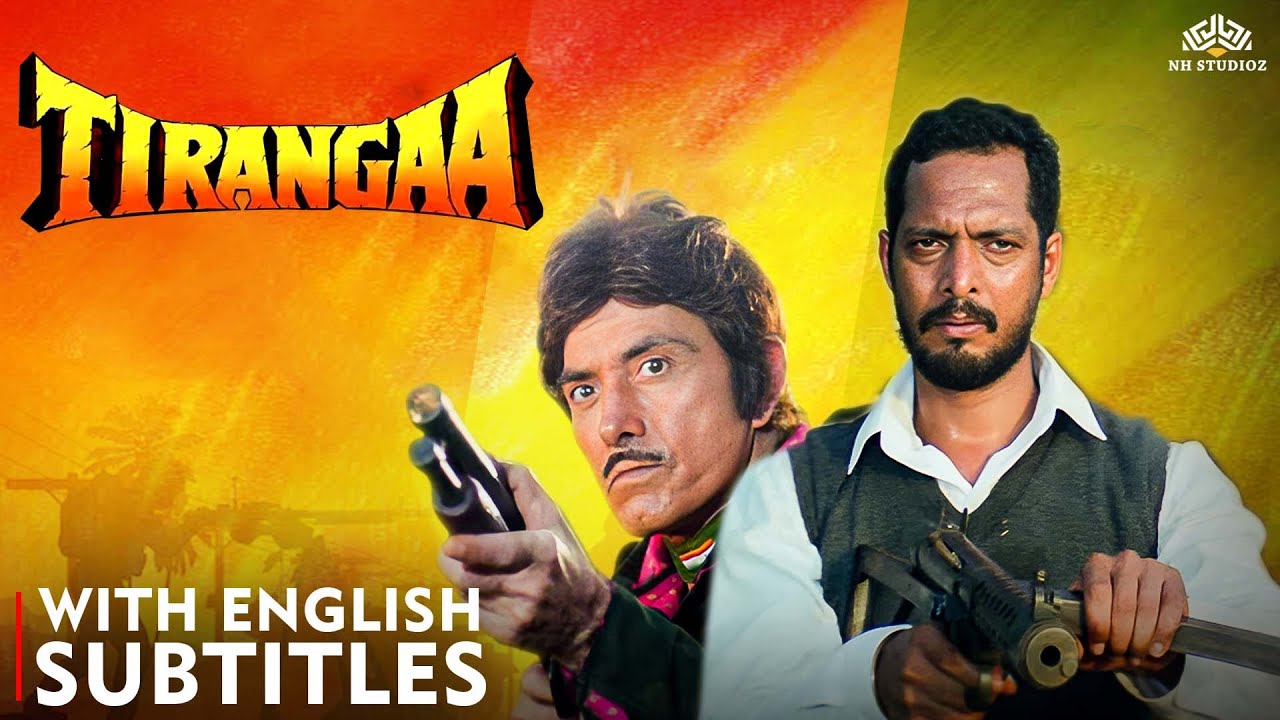 TIRANGAA (1993) Full Movie | Nana Patekar, Raaj Kumar | Bollywood Patriotic Action Drama | Eng CC