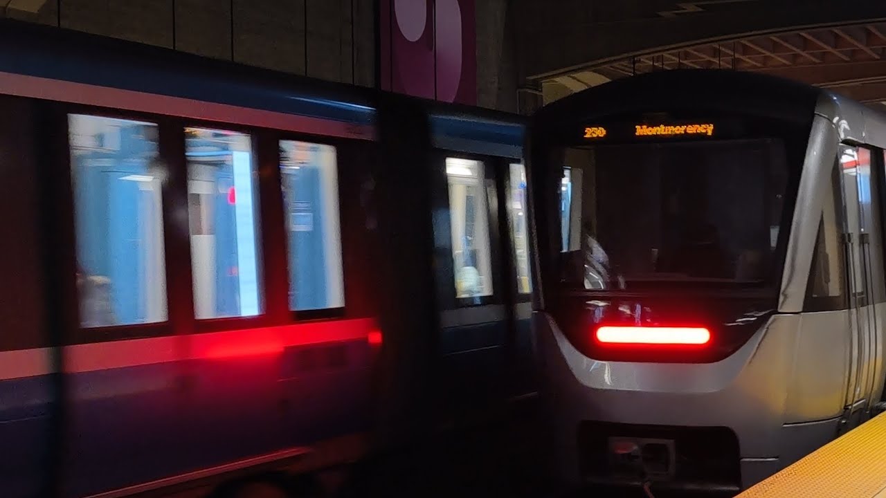 🟠🚇 AZUR Set 2 ride from Cote-Saint-Catherine to Bonaventure stations!!!
