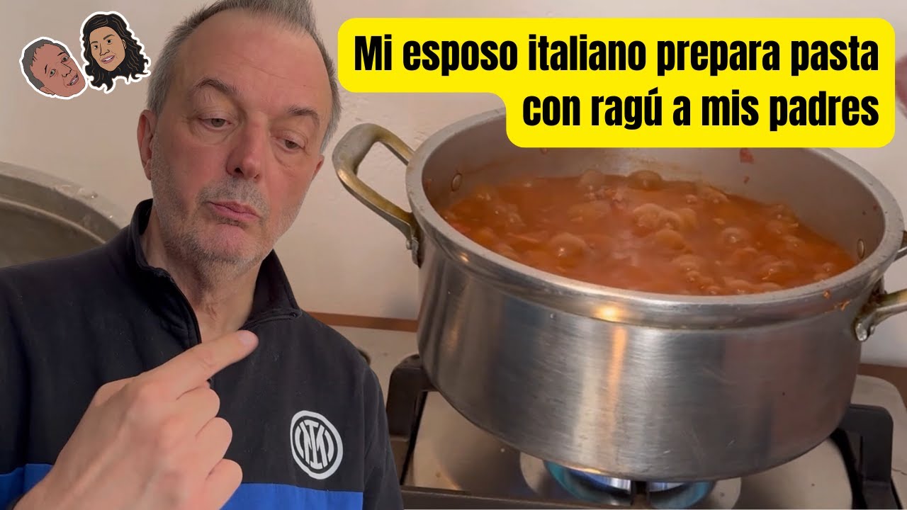 Mi esposo italiano prepara pasta con ragú a mis padres - Una Peruana En Italia - Viaje a Peru