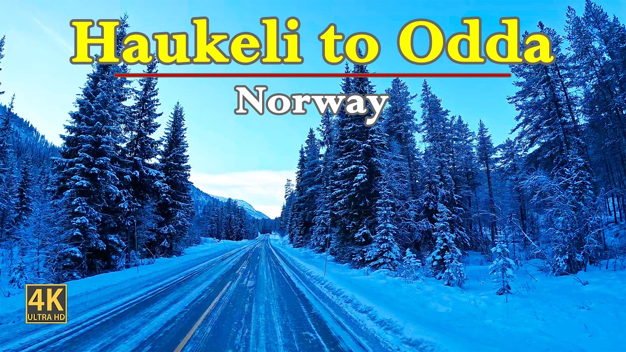 Haukeli To Odda In Norway 🇳🇴 | Winter Driving In -25°C | Ice Road Rescue Route  | POV Driving In 4K