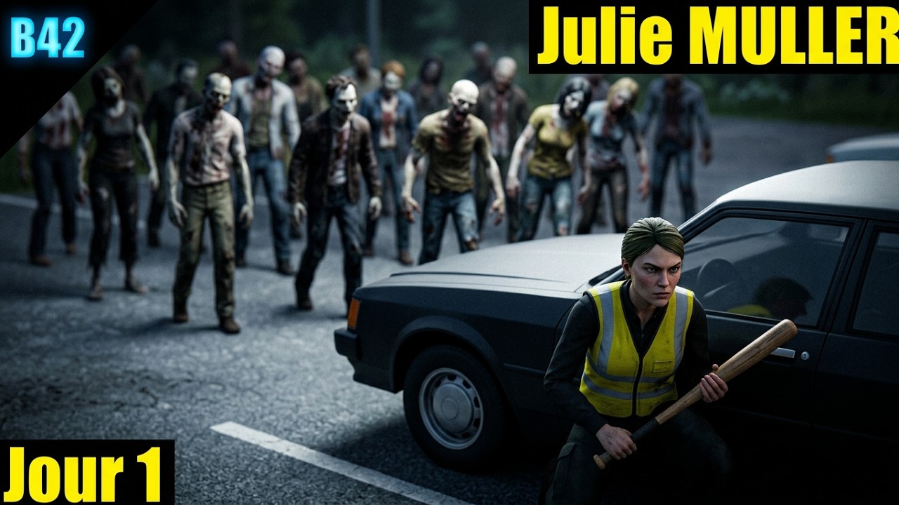 PROJECT ZOMBOID| l'histoire commence! JULIE MULLER| Let's play| (Build B 42.14.0)