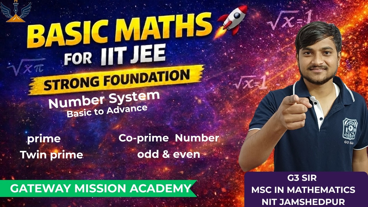 Prime, Composite, Coprime, Odd & Even Numbers 🔥| Full Basic Maths | JEE 2026 #gatewaymissionacademy