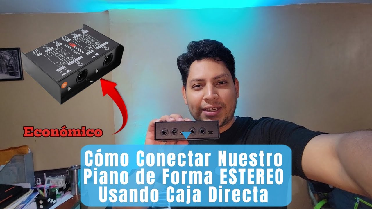Cómo Conectar Nuestro Piano de Manera ESTEREO Usando Caja Directa ✅️🎹