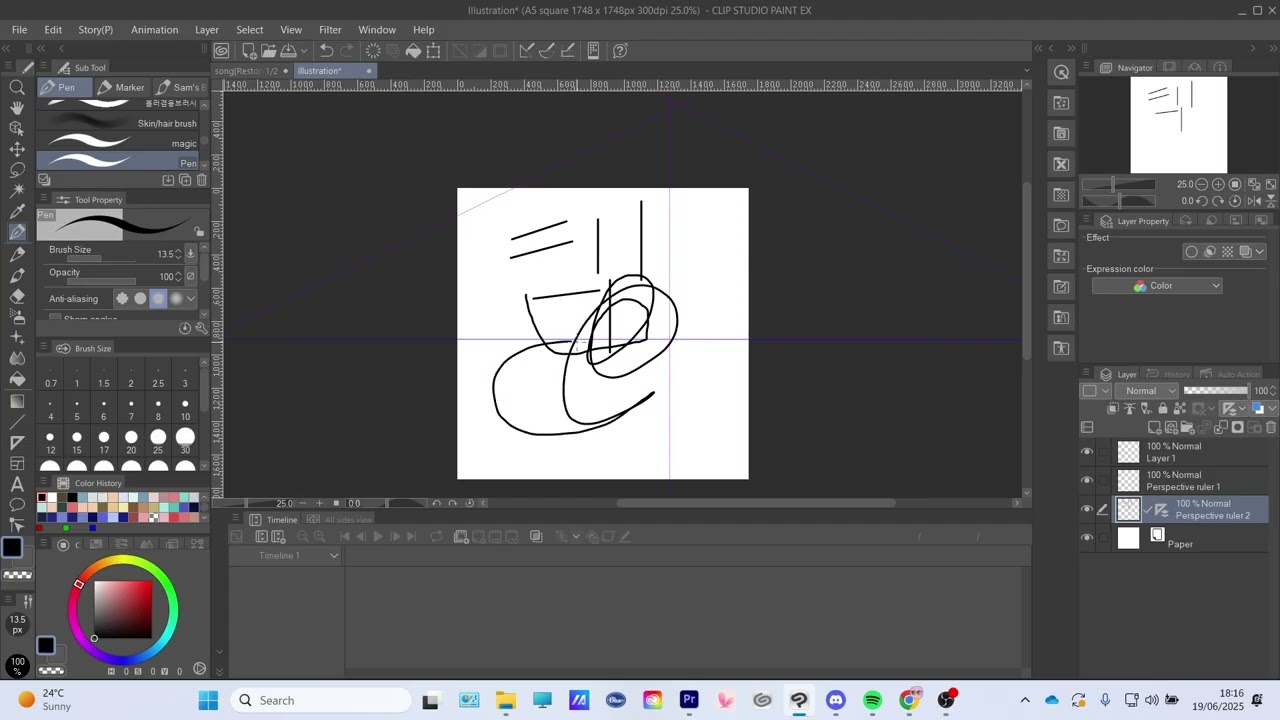 How to Use Perspective Ruler in Clip Studio Paint