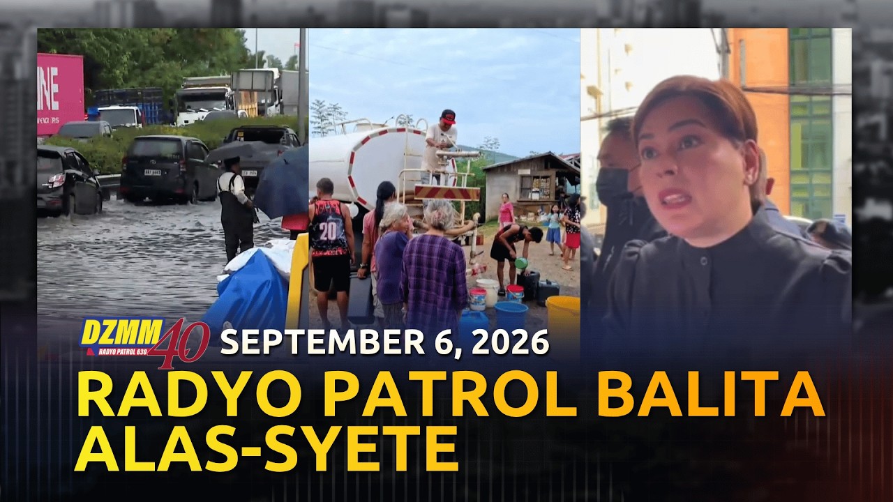 Radyo Patrol Balita Ala-Syete Weekend | DZMM Teleradyo (06 September 2026)