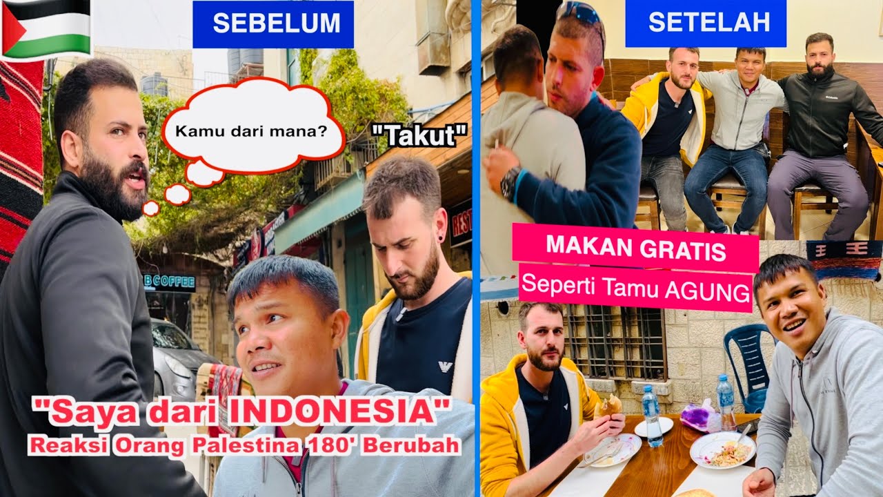 Tau Saya Dari INDONESIA, Reaksi Warga PALESTINA Berubah Total