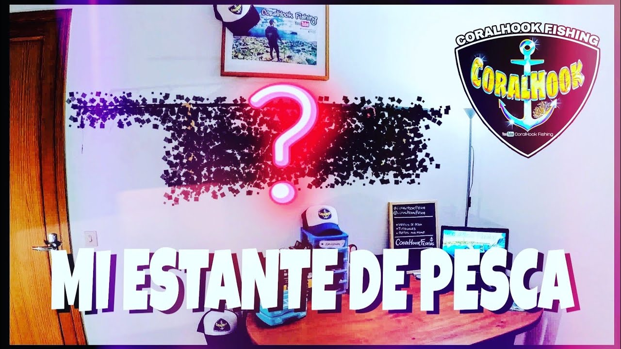 ESTANTE para CAÑAS y SEÑUELOS de PESCA 🔝 | Oficina CoralHook Fishing |