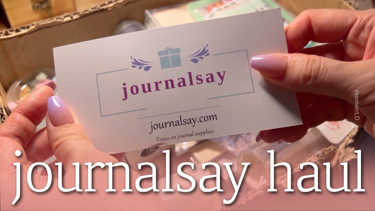 [sub] journalsay Stationery haul💕journalsay 하울하고 다꾸 ASMR | 문구하울 | 협찬 | scrapbooking