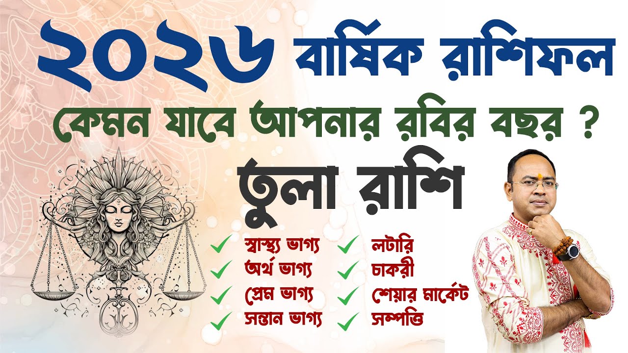 ♎ 2026 Libra রাশিফল | তুলা রাশির ২০২৬ Prediction | Love • Career • Money • Remedy | Santanu Dey