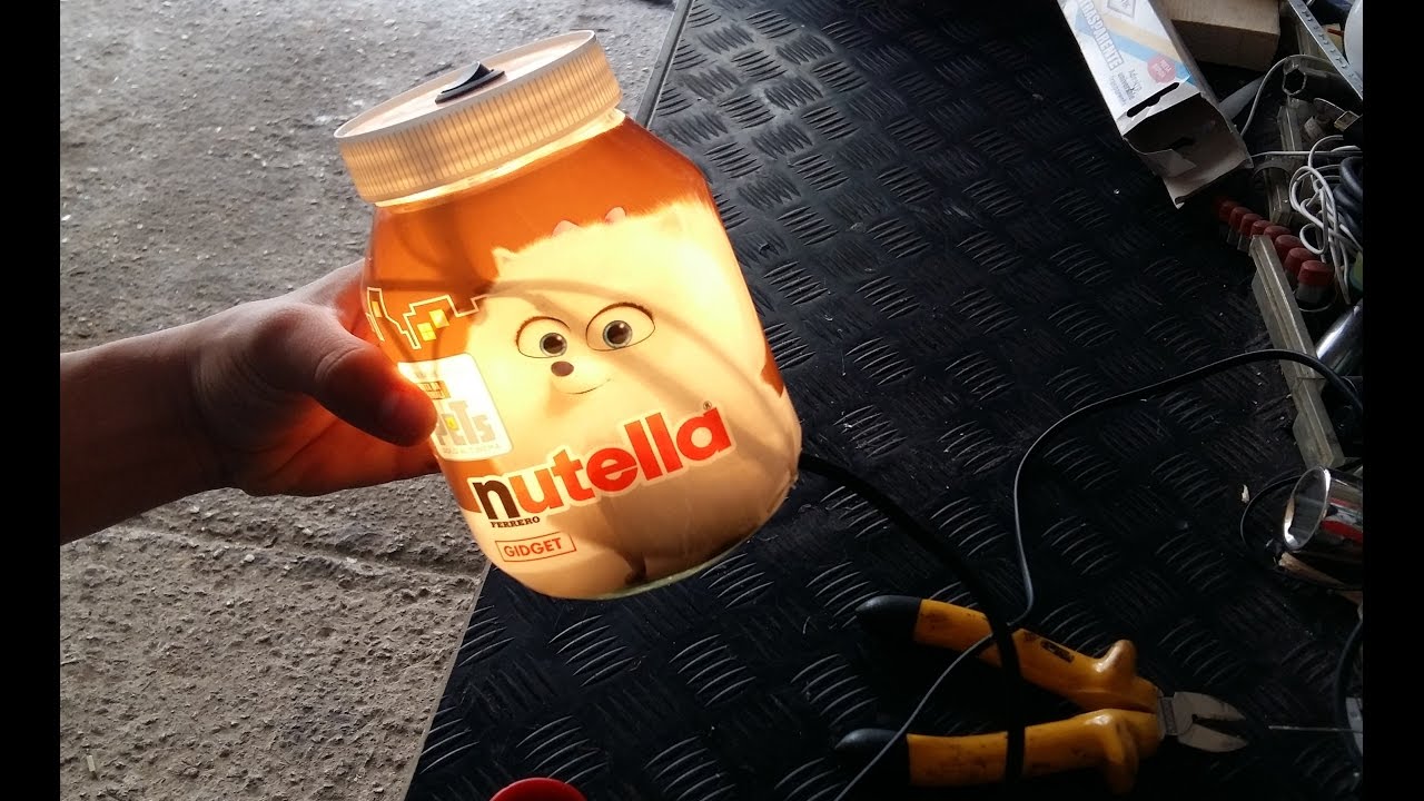 Come autocostruire la lampada NUTELLA