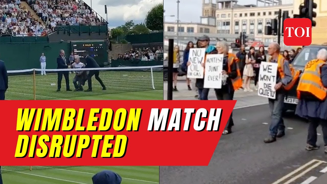 Shocking protest halts Wimbledon 2023: 'Just Stop Oil' activists disrupt play