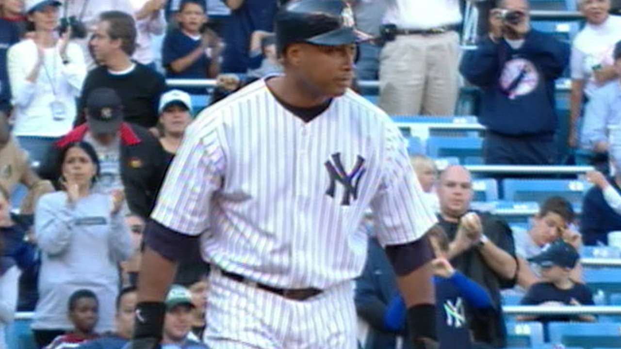 Bernie Williams' final Major League hit