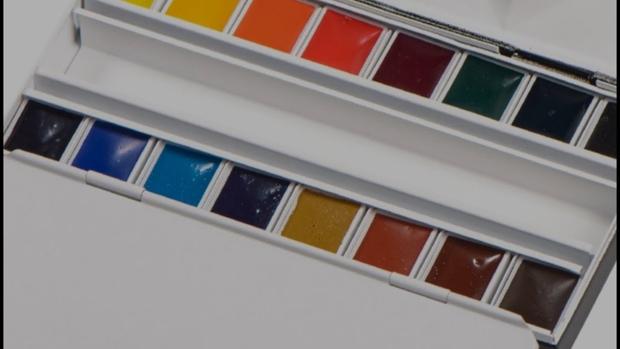 Unboxing and swatching Blockx watercolor set