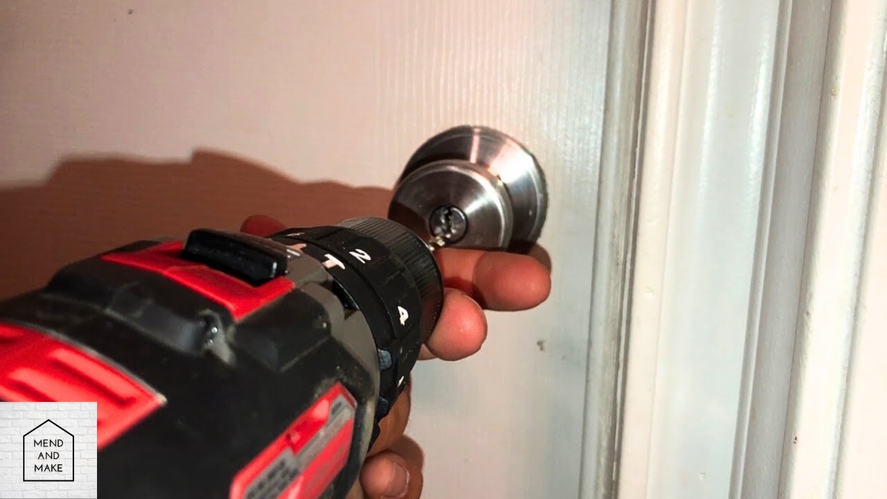 How to drill out a lock when the key is missing.