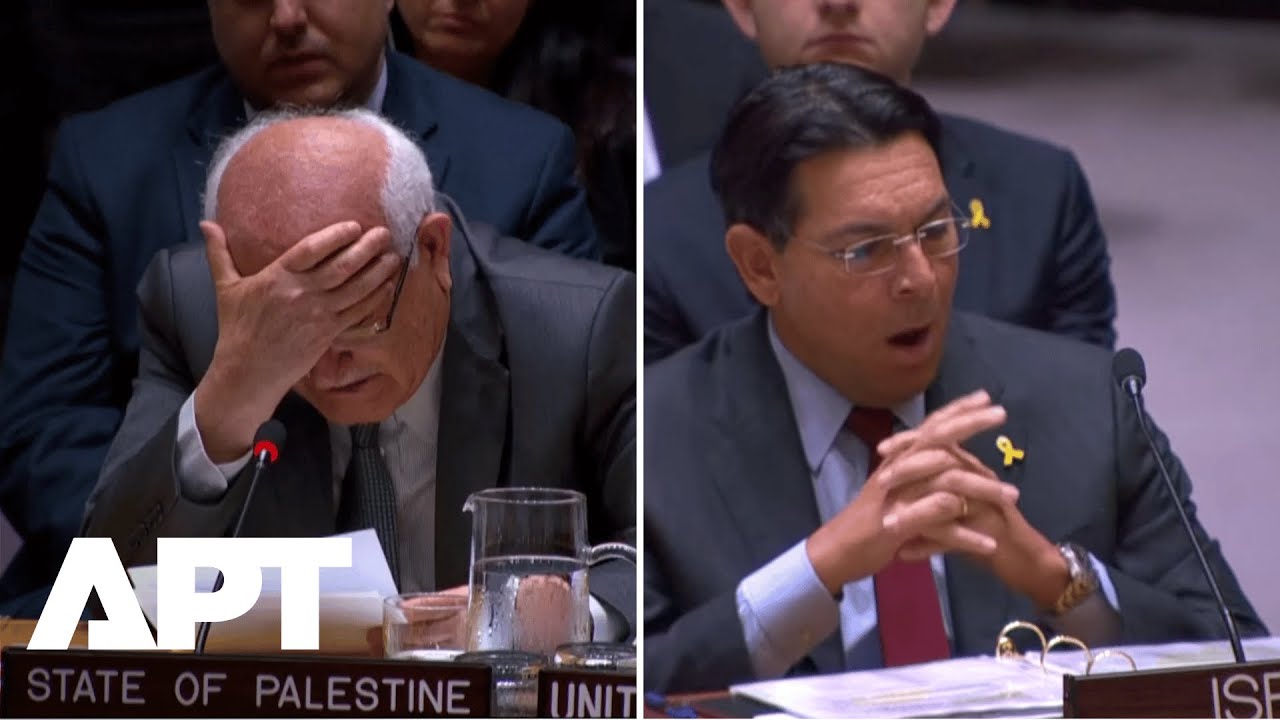 Palestinian Ambassador Riyad Mansour Cries Over Gaza Deaths While Israeli Representative Yawns | APT