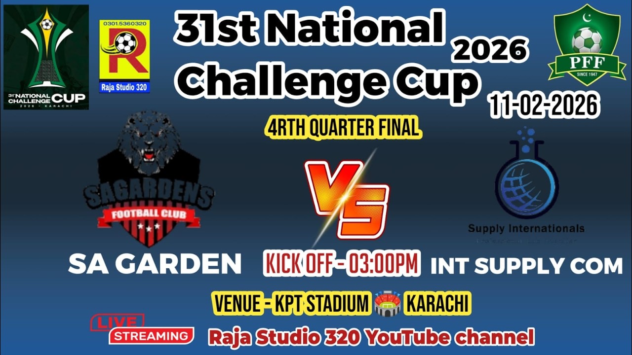 4rth Quarter Final match Sa Garden vs INT SUPPLY COM 31st National Challenge Cup