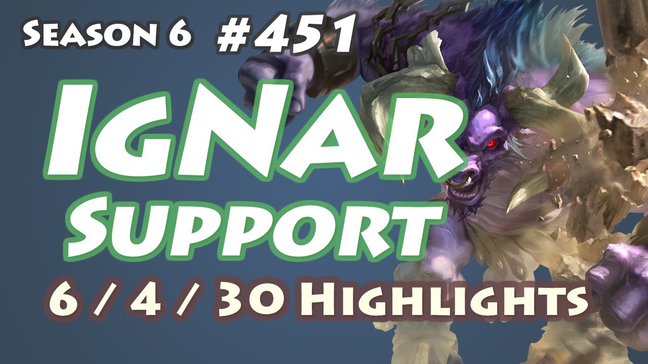 IgNar - Alistar Support - LOL Highlights - League of Legend