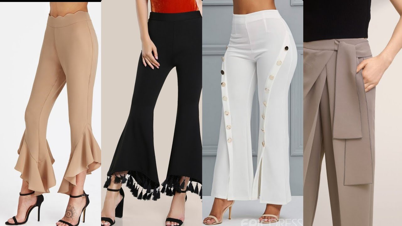 Gorgeous and Beautiful Ruffle Frill Trousers Pants/Shalwar Designing Collection