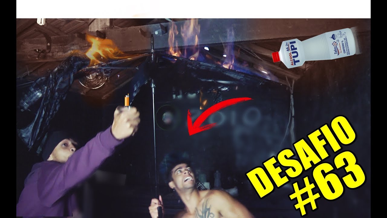 COLOQUEI FOGO NO GUARDA-CHUVA E FIQUEI EMBAIXO DESAFIO #63
