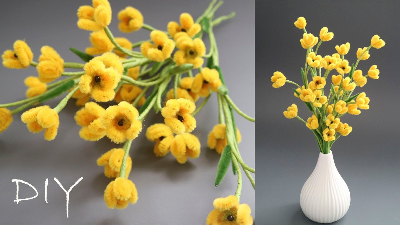 DIY || 😍VERY CUTE😍 || How to make flowers from pipe cleaner