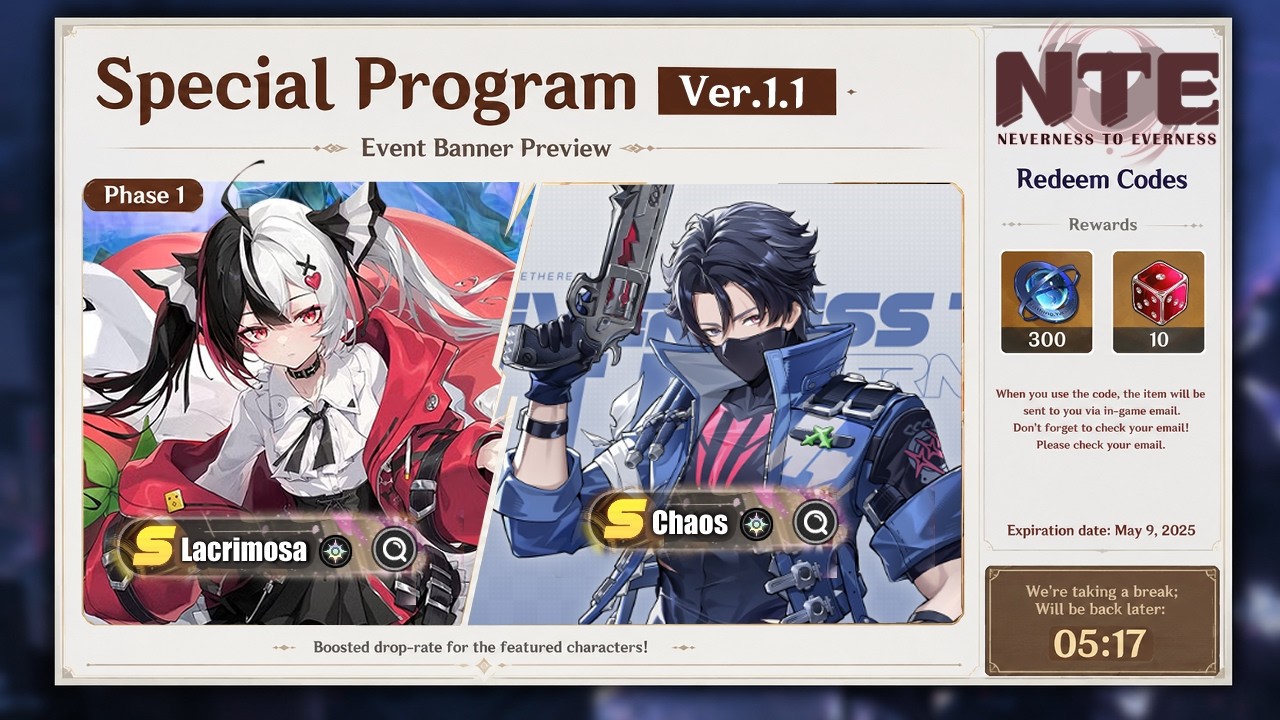MASSIVE NTE 1.1 LIVESTREAM &mdash; Banners, Free Rewards, Codes & New Characters